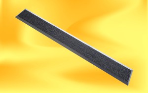 aluminium guiding strip with anti-slip adhesive